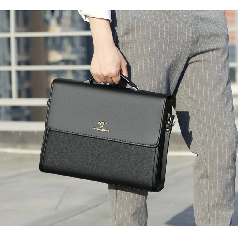 Sacoche Homme Cuir PU Business Travail 8819-4 - FENGBAODAISHU 22 Sacoche Homme Cuir PU Business Travail 8819-4 - FENGBAODAISHU – Image 22