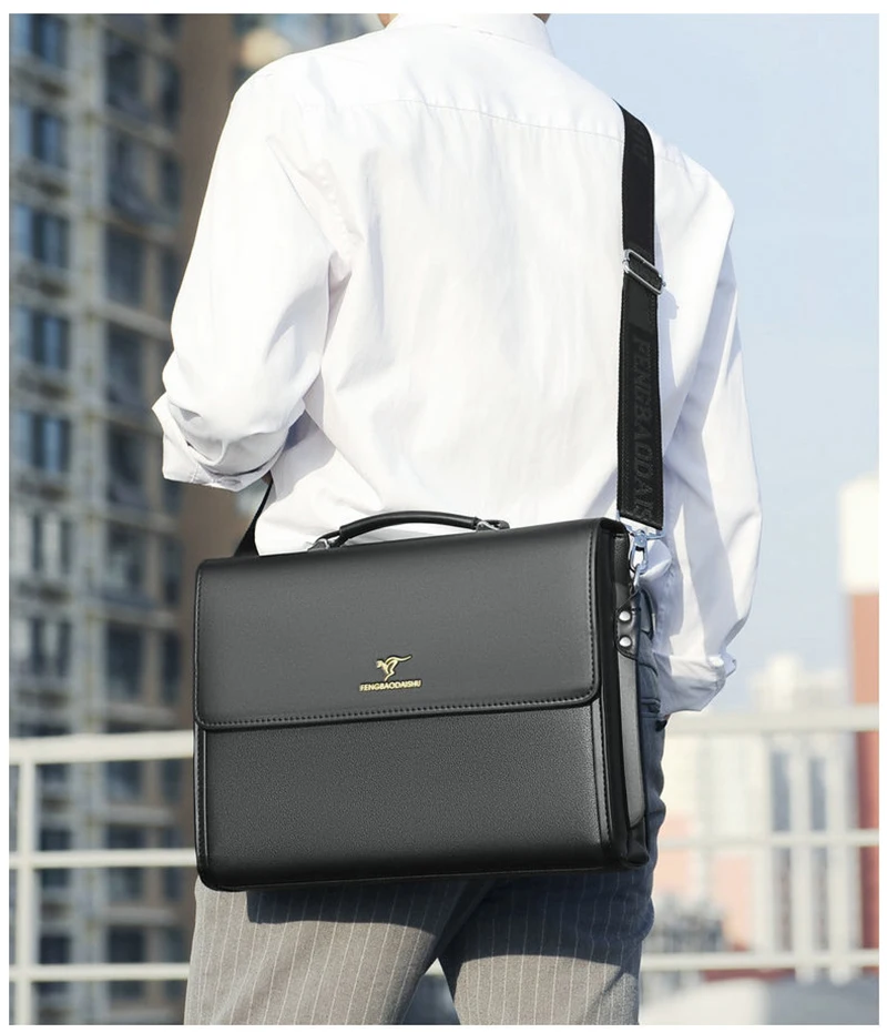 Sacoche Homme Cuir PU Business Travail 8819-4 - FENGBAODAISHU 23 Sacoche Homme Cuir PU Business Travail 8819-4 - FENGBAODAISHU – Image 23