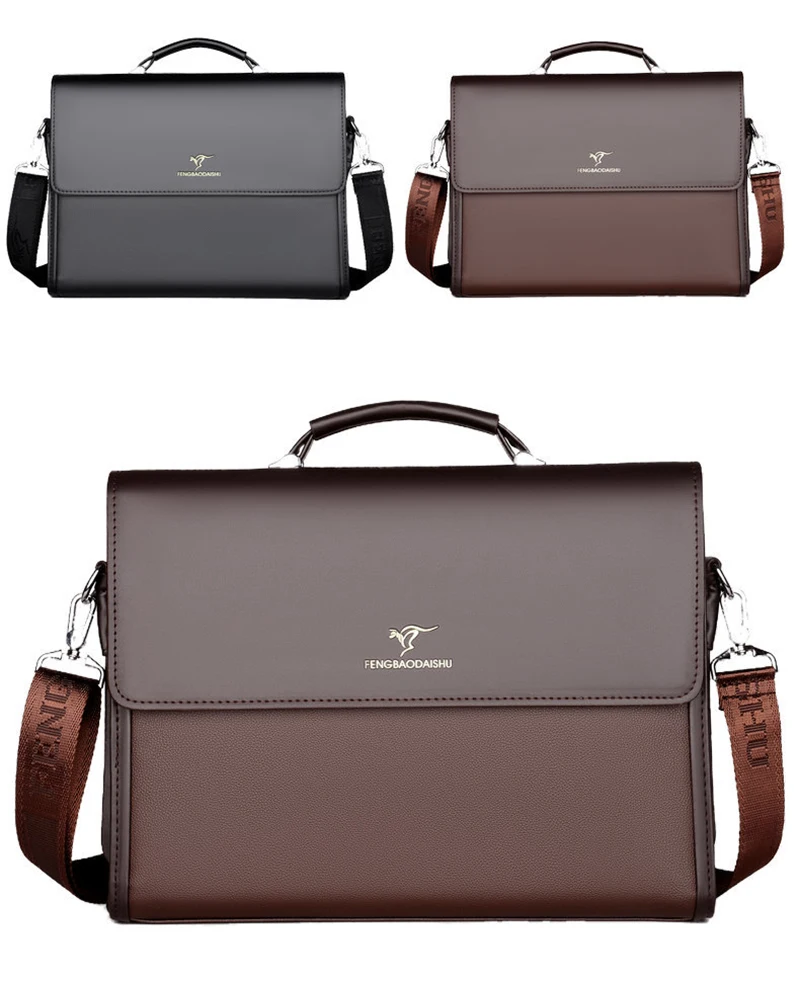 Sacoche Homme Cuir PU Business Travail 8819-4 - FENGBAODAISHU 25 Sacoche Homme Cuir PU Business Travail 8819-4 - FENGBAODAISHU – Image 25