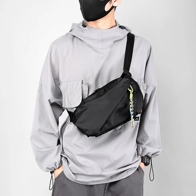 Sacoche Poitrine Homme Imperméable Nylon HL0996 - AOBABAG 4 Sacoche Poitrine Homme Imperméable Nylon HL0996 - AOBABAG – Image 4