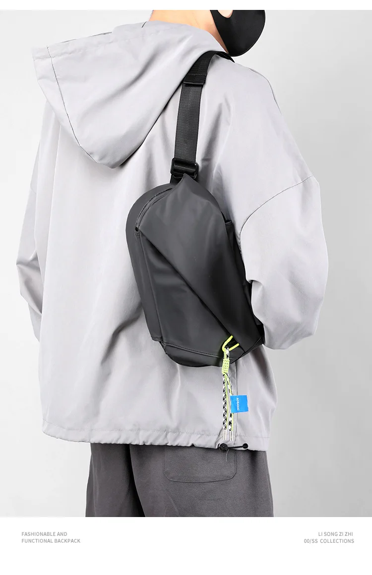 Sacoche Poitrine Homme Imperméable Nylon HL0996 - AOBABAG 5 Sacoche Poitrine Homme Imperméable Nylon HL0996 - AOBABAG – Image 5