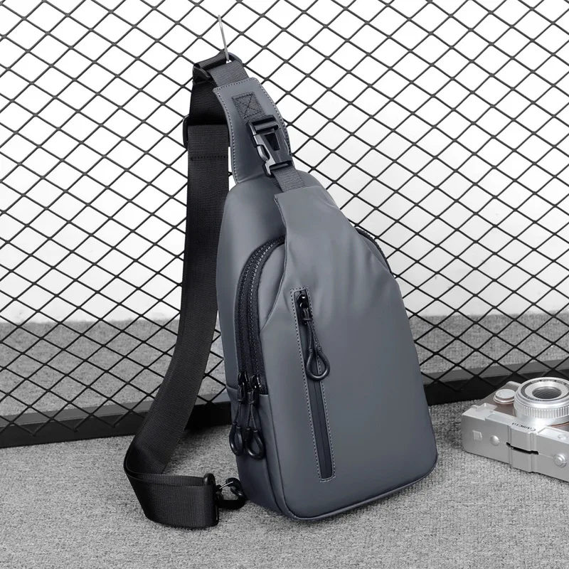 Sac Poitrine Homme - Sac de Poitrine Imperméable Décontracté 6 Sac Poitrine Homme - Sac de Poitrine Imperméable Décontracté – Image 6