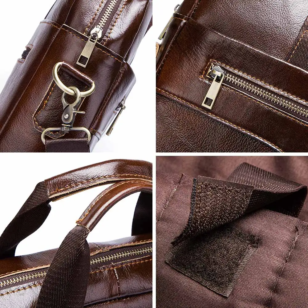 Sacoche Homme Business Vintage Cuir MH509 - Humerpaul 4 Sacoche Homme Business Vintage Cuir MH509 - Humerpaul – Image 4