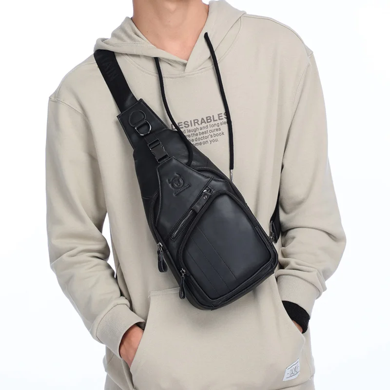 Sacoche Poitrine Homme Cuir XB105 - BULLCAPTAIN 5 Sacoche Poitrine Homme Cuir XB105 - BULLCAPTAIN – Image 5