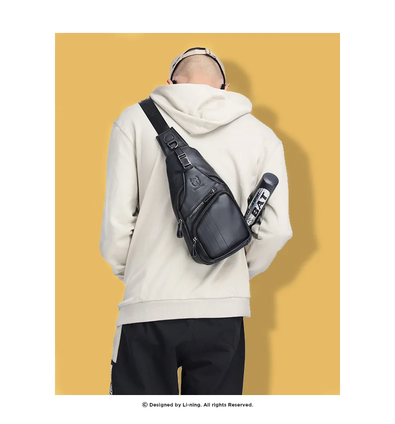 Sacoche Poitrine Homme Cuir XB105 - BULLCAPTAIN 9 Sacoche Poitrine Homme Cuir XB105 - BULLCAPTAIN – Image 9
