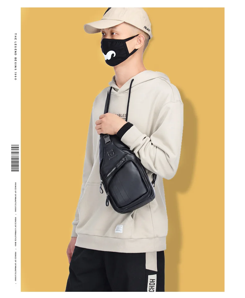 Sacoche Poitrine Homme Cuir XB105 - BULLCAPTAIN 11 Sacoche Poitrine Homme Cuir XB105 - BULLCAPTAIN – Image 11