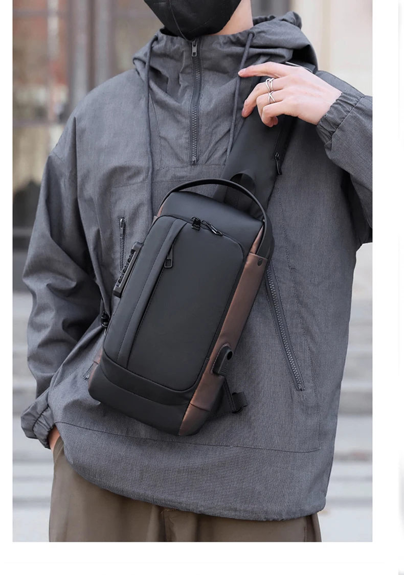 Sacoche Poitrine Homme Futuriste - FASHION 5 Sacoche Poitrine Homme Futuriste - FASHION – Image 5