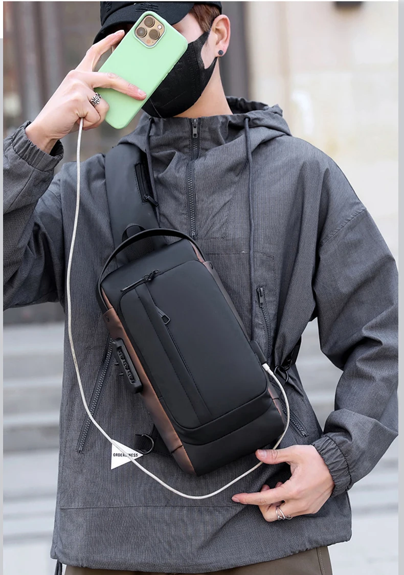 Sacoche Poitrine Homme Futuriste - FASHION 10 Sacoche Poitrine Homme Futuriste - FASHION – Image 10