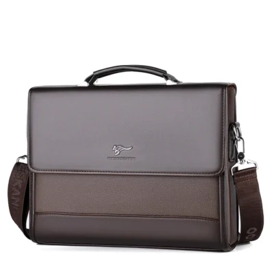 Sacoche Travail Homme Luxe Business Cuir PU - YUESKANGAROO