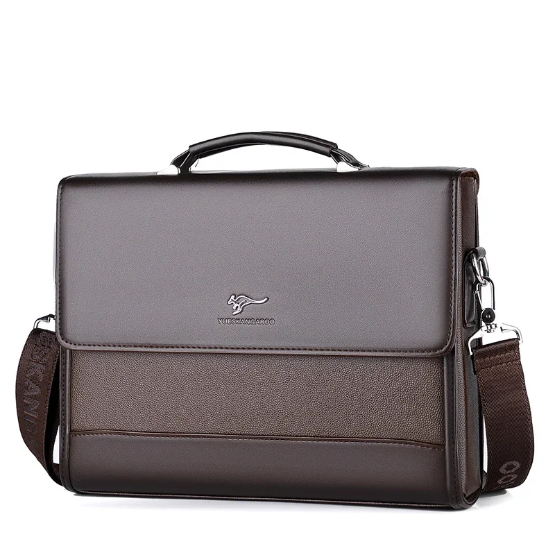Sacoche Travail Homme Luxe Business Cuir PU - YUESKANGAROO 1 Sacoche Travail Homme Luxe Business Cuir PU - YUESKANGAROO