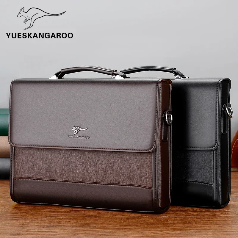 Sacoche Travail Homme Luxe Business Cuir PU - YUESKANGAROO 2 Sacoche Travail Homme Luxe Business Cuir PU - YUESKANGAROO – Image 2