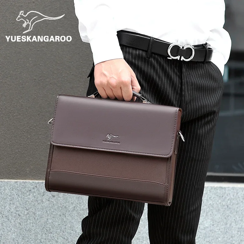 Sacoche Travail Homme Luxe Business Cuir PU - YUESKANGAROO 3 Sacoche Travail Homme Luxe Business Cuir PU - YUESKANGAROO – Image 3