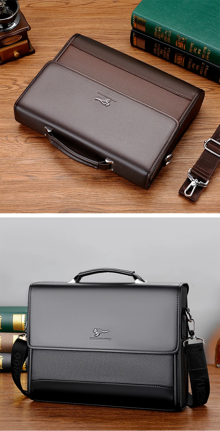 Sacoche Travail Homme Luxe Business Cuir PU - YUESKANGAROO 7 Sacoche Travail Homme Luxe Business Cuir PU - YUESKANGAROO – Image 7