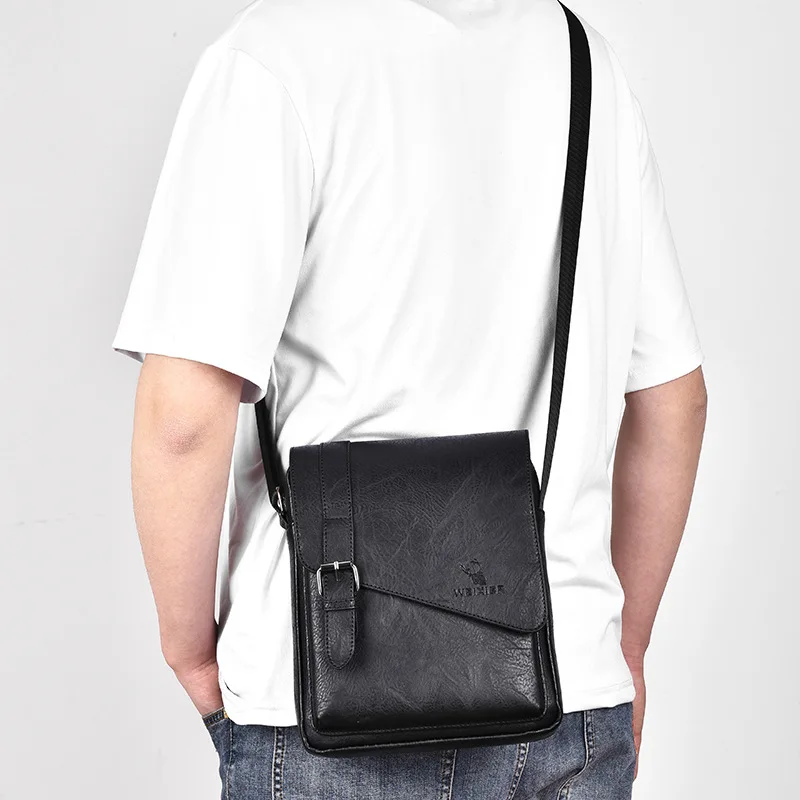 Sac Bandoulière Homme Rétro Cuir PU G008 - WEIXIER 2 Sac Bandoulière Homme Rétro Cuir PU G008 - WEIXIER – Image 2