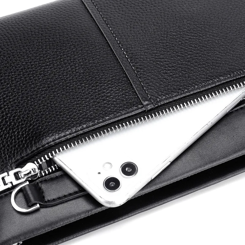Pochette en cuir véritable pour homme - Sacoche Élégance et praticité, portefeuille d'affaires et sac enveloppe DS331- SAQIDAISHU 6 Pochette en cuir véritable pour homme - Sacoche Élégance et praticité, portefeuille d'affaires et sac enveloppe DS331- SAQIDAISHU – Image 6