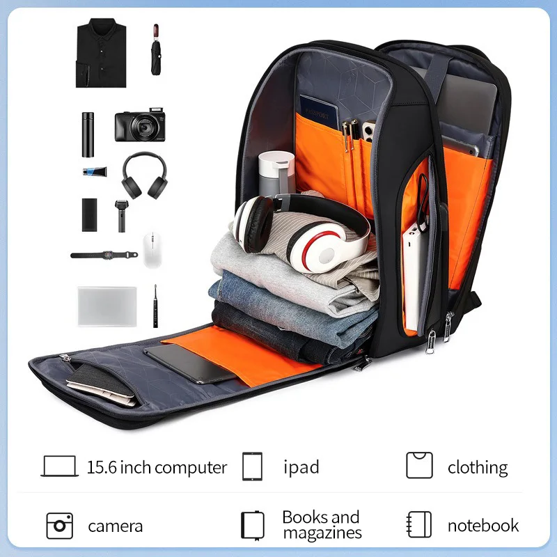 Sac à dos Luxe Homme Antivol Étanche 35L - Voyage & Affaires WY68056 - WIERSOON 4 Sac à dos Luxe Homme Antivol Étanche 35L - Voyage & Affaires WY68056 - WIERSOON – Image 5
