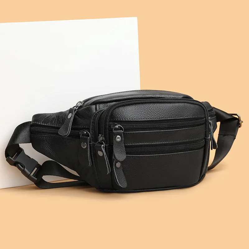 Sacoche Banane Homme Cuir Véritable - Sac De Taille CT06 - LACHIOUR 7 Sacoche Banane Homme Cuir Véritable - Sac De Taille CT06 - LACHIOUR – Image 7