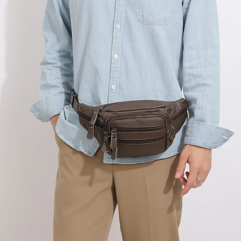 Sacoche Banane Homme Cuir Véritable - Sac De Taille CT06 - LACHIOUR 8 Sacoche Banane Homme Cuir Véritable - Sac De Taille CT06 - LACHIOUR – Image 8