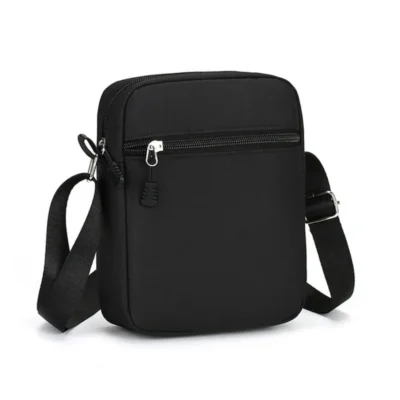 Sacoche Bandoulière Homme Minimaliste Noir Oxford - Simply