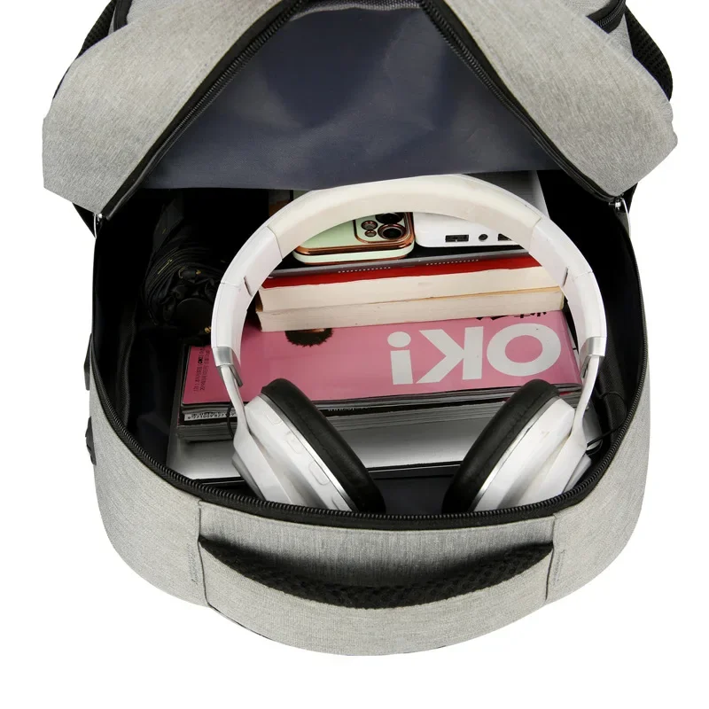 Sacoche Sac à Dos Étanche Homme avec Port USB et Sac à Lunch Intégré Voyage - 16465 - ANJI 4 Sacoche Sac à Dos Étanche Homme avec Port USB et Sac à Lunch Intégré Voyage - 16465 - ANJI – Image 4