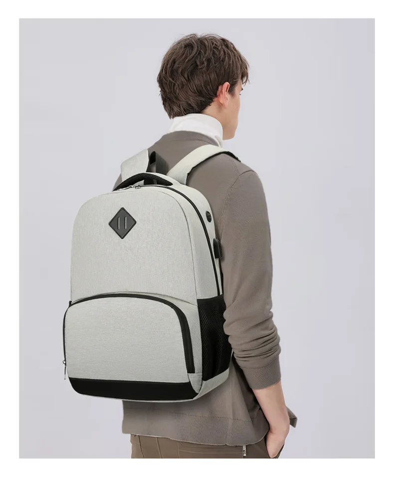 Sacoche Sac à Dos Étanche Homme avec Port USB et Sac à Lunch Intégré Voyage - 16465 - ANJI 9 Sacoche Sac à Dos Étanche Homme avec Port USB et Sac à Lunch Intégré Voyage - 16465 - ANJI – Image 9