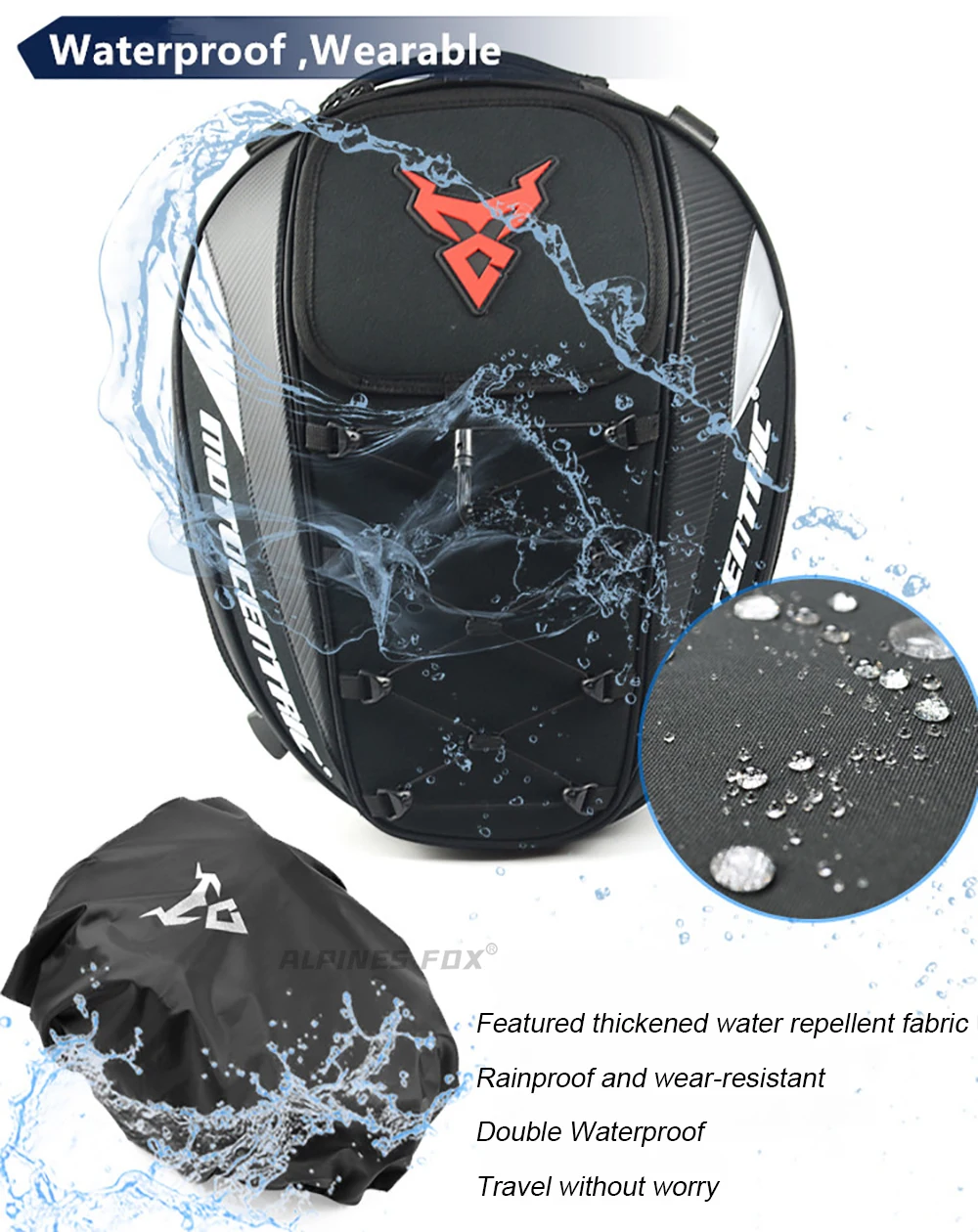 Sacoche Arrière Moto Casque Multifonction Étanche 37L 0102 - MOTOCENTRIC 18 Sacoche Arrière Moto Casque Multifonction Étanche 37L 0102 - MOTOCENTRIC – Image 19