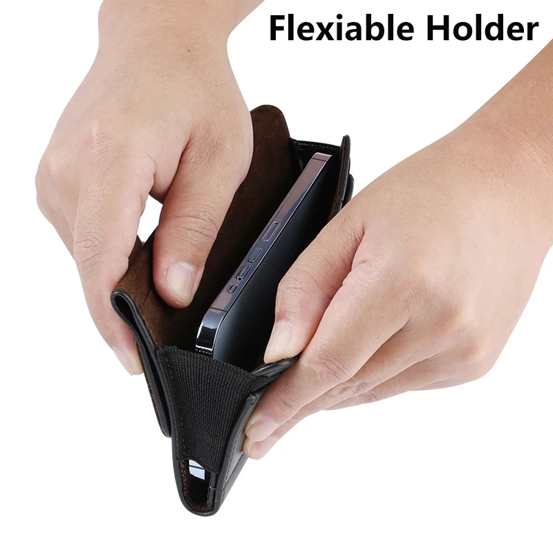 Étui téléphone cuir avec clip ceinture - Pochette taille iPhone 15 14 Pro Max Samsung S24 S23 Ultra 6.8" (M à XXXL) 6 Étui téléphone cuir avec clip ceinture - Pochette taille iPhone 15 14 Pro Max Samsung S24 S23 Ultra 6.8" (M à XXXL) – Image 6