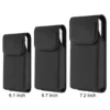 Sacoche Téléphone Étui Ceinture en Nylon pour Samsung S25 S24 S23 S22 S21+ Ultra FE - Housse à Rabat avec Clip