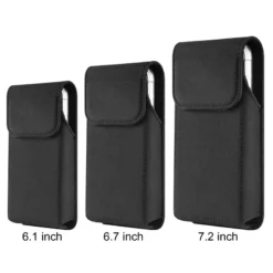 Sacoche Téléphone Étui Ceinture en Nylon pour Samsung S25 S24 S23 S22 S21+ Ultra FE - Housse à Rabat avec Clip