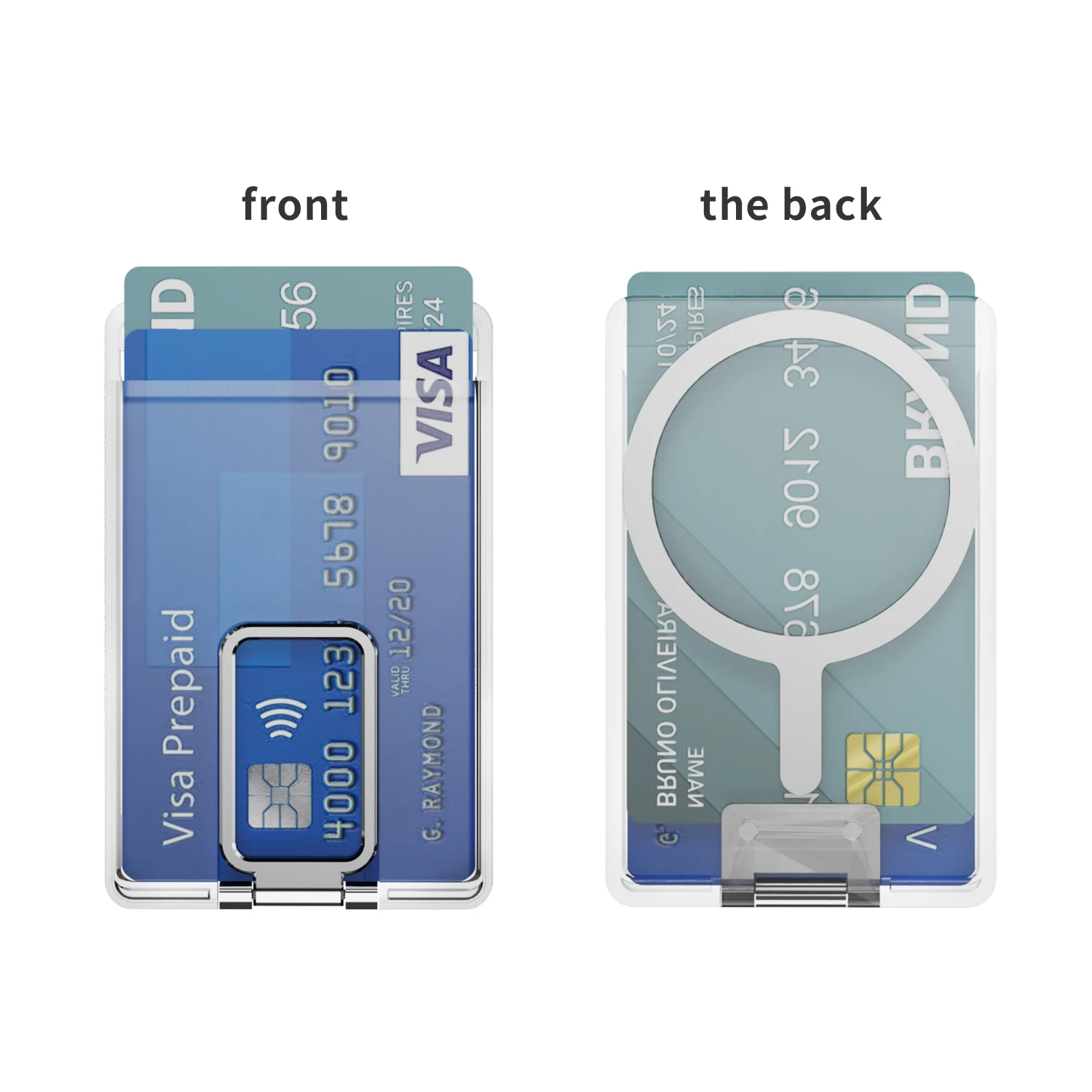Sacoche Téléphone MagSafe Magnétique Transparent Métal iPhone Carte 5 Sacoche Téléphone MagSafe Magnétique Transparent Métal iPhone Carte – Image 5