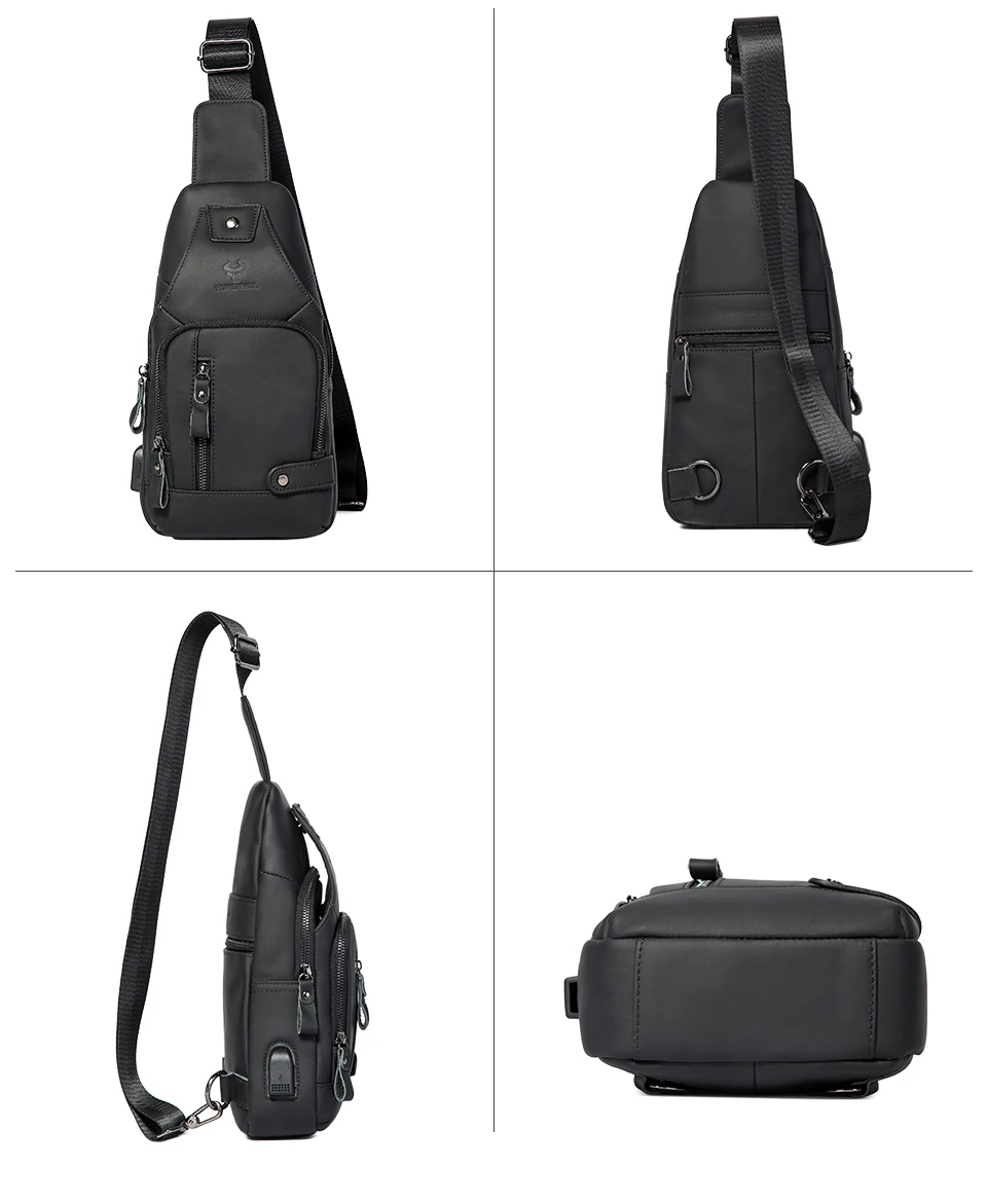 Sacoche Homme Cuir USB Multifonction Mode MH668 - Humerpaul 7 Sacoche Homme Cuir USB Multifonction Mode MH668 - Humerpaul – Image 7
