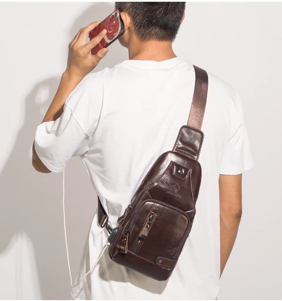 Sacoche Homme Cuir USB Multifonction Mode MH668 - Humerpaul 13 Sacoche Homme Cuir USB Multifonction Mode MH668 - Humerpaul – Image 13
