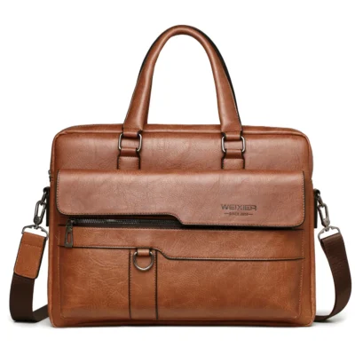 Sacoche PC Cuir Homme PU 14 Pouces E450 - WEIXIER