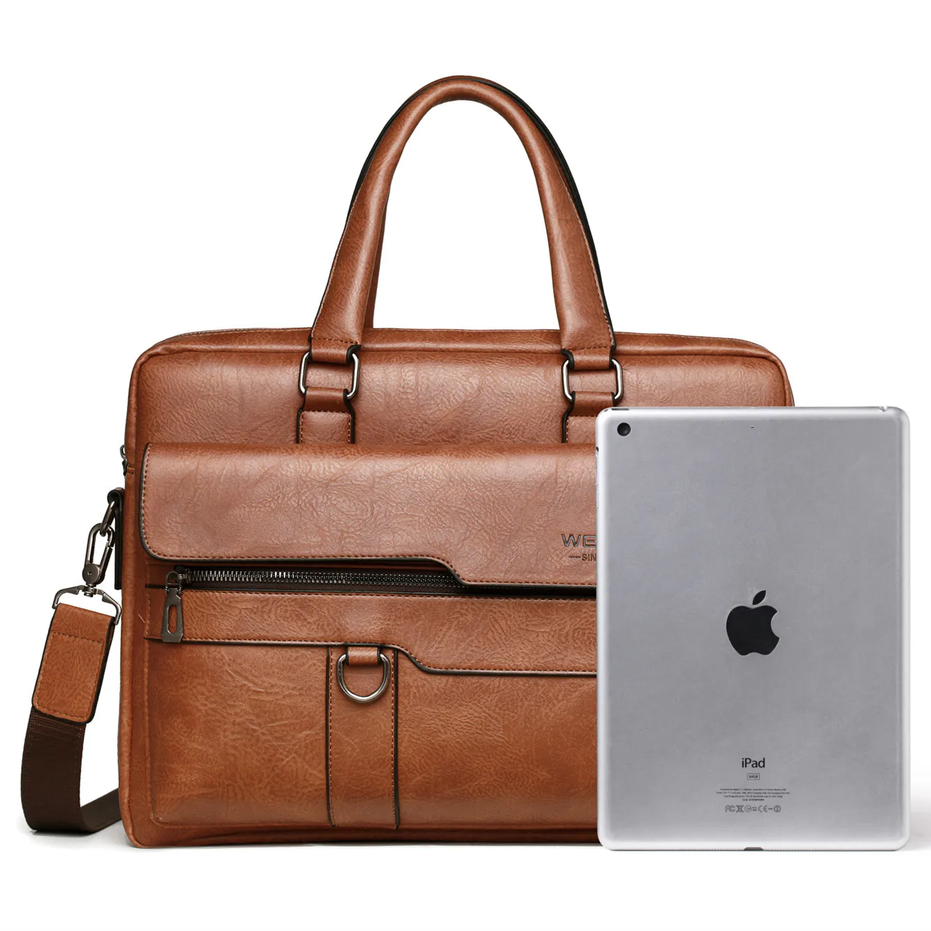 Sacoche PC Cuir Homme PU 14 Pouces E450 - WEIXIER 2 Sacoche PC Cuir Homme PU 14 Pouces E450 - WEIXIER – Image 2