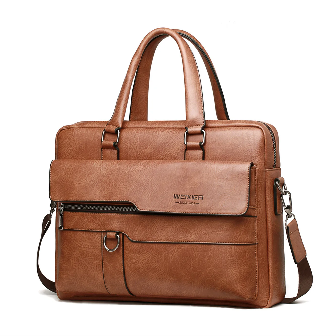 Sacoche PC Cuir Homme PU 14 Pouces E450 - WEIXIER 3 Sacoche PC Cuir Homme PU 14 Pouces E450 - WEIXIER – Image 3