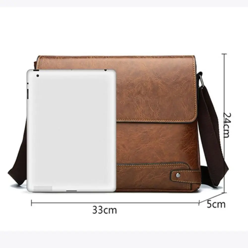 Sacoche Simili Cuir Homme Élégante pour Ordinateur Portable 3 Sacoche Simili Cuir Homme Élégante pour Ordinateur Portable – Image 3