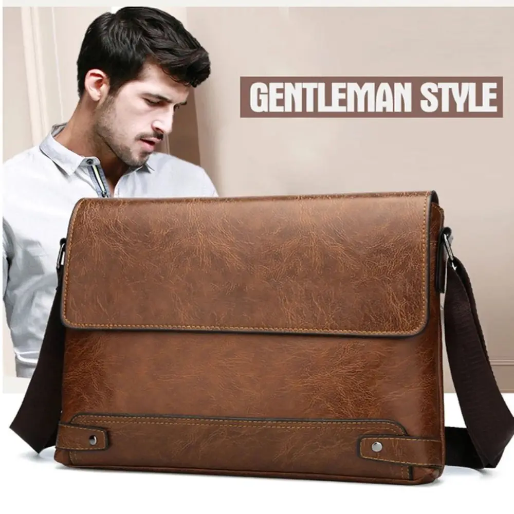 Sacoche Simili Cuir Homme Élégante pour Ordinateur Portable 4 Sacoche Simili Cuir Homme Élégante pour Ordinateur Portable – Image 4