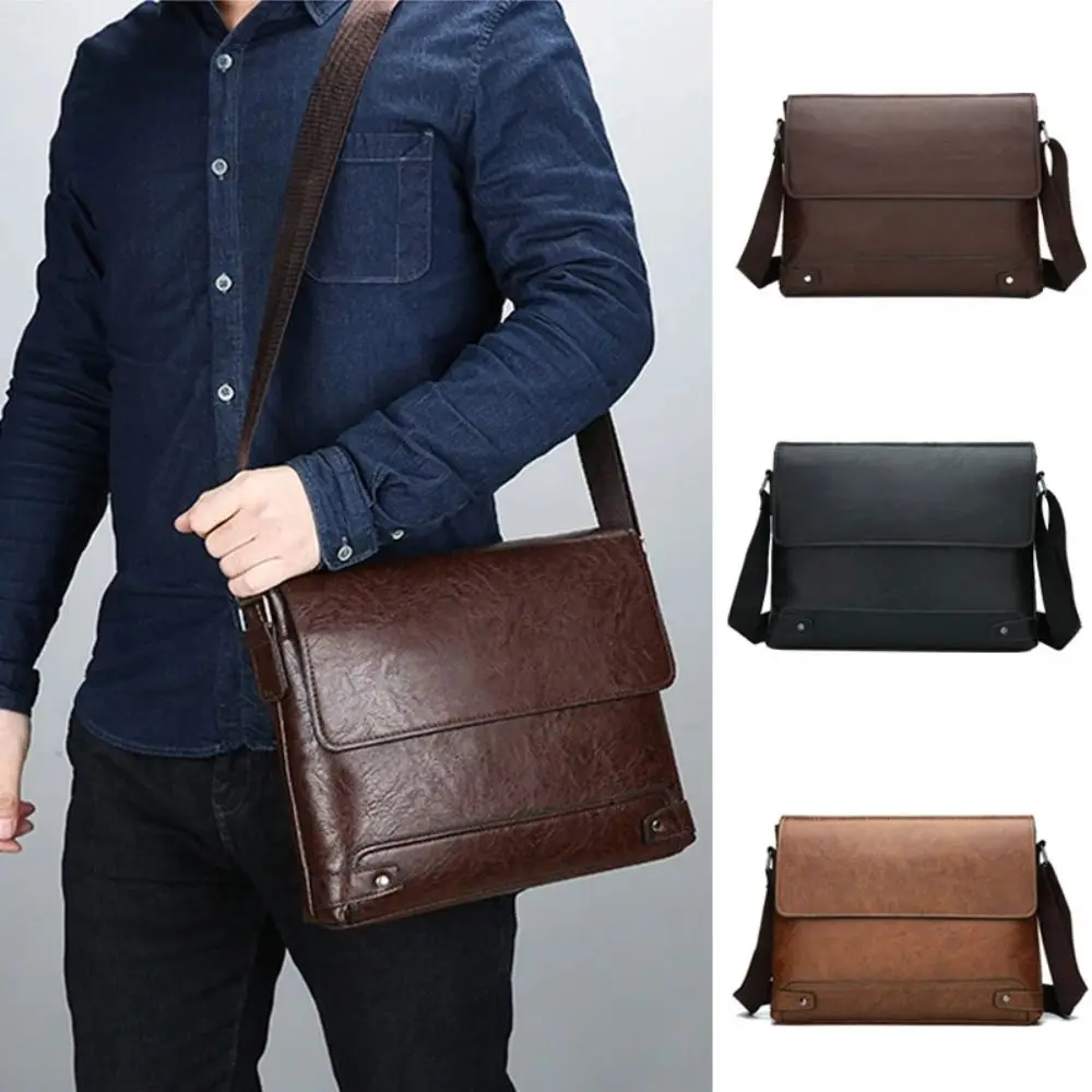 Sacoche Simili Cuir Homme Élégante pour Ordinateur Portable 7 Sacoche Simili Cuir Homme Élégante pour Ordinateur Portable – Image 7