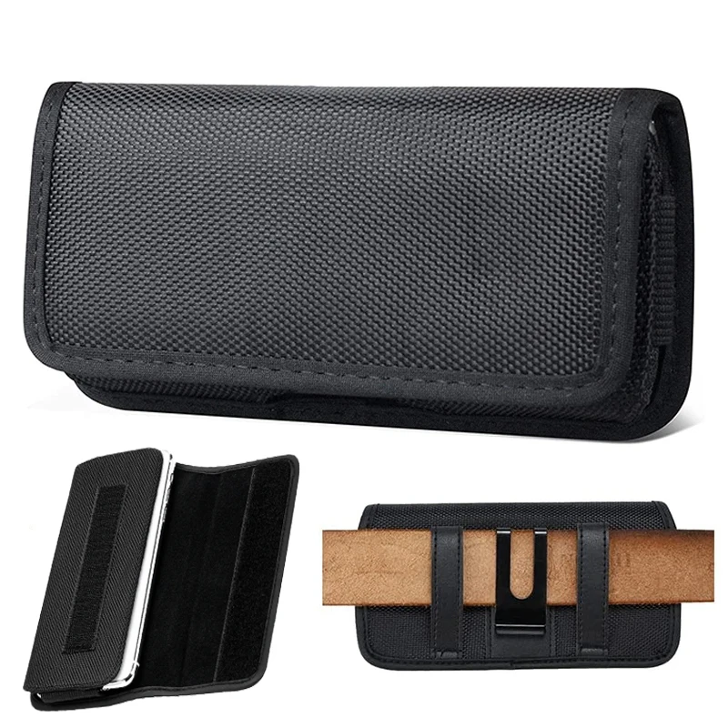 Sacoche Téléphone en Nylon Clip Ceinture Pochette 3.5 à 6.3 Pouces iPhone 13 Samsung Galaxy Xiaomi 1 Sacoche Téléphone en Nylon Clip Ceinture Pochette 3.5 à 6.3 Pouces iPhone 13 Samsung Galaxy Xiaomi