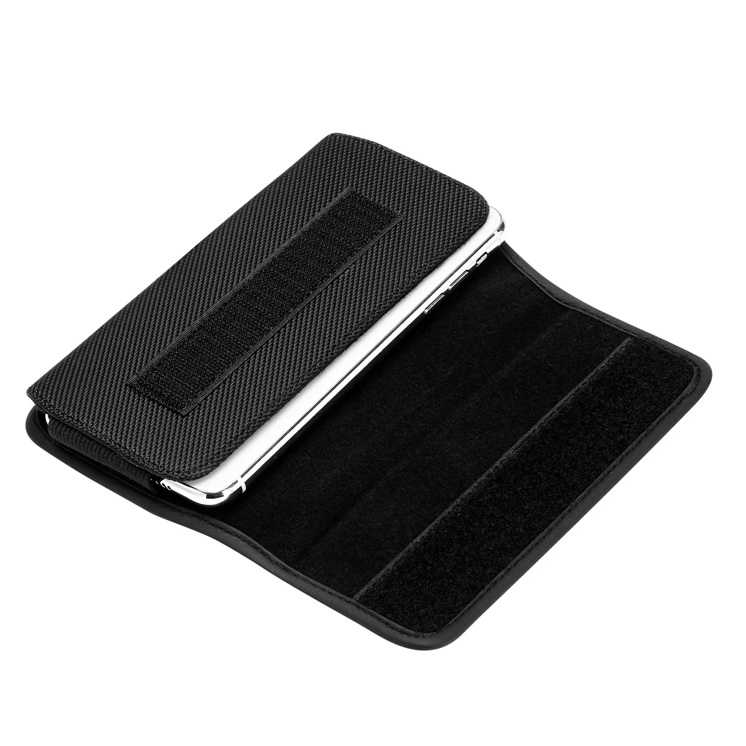 Sacoche Téléphone en Nylon Clip Ceinture Pochette 3.5 à 6.3 Pouces iPhone 13 Samsung Galaxy Xiaomi 4 Sacoche Téléphone en Nylon Clip Ceinture Pochette 3.5 à 6.3 Pouces iPhone 13 Samsung Galaxy Xiaomi – Image 4