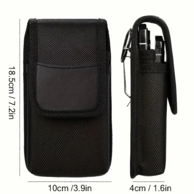 Sacoche Téléphone Universel Double Poche Nylon 7.5 Pouces Pochette Ceinture Hommes - Goldfox
