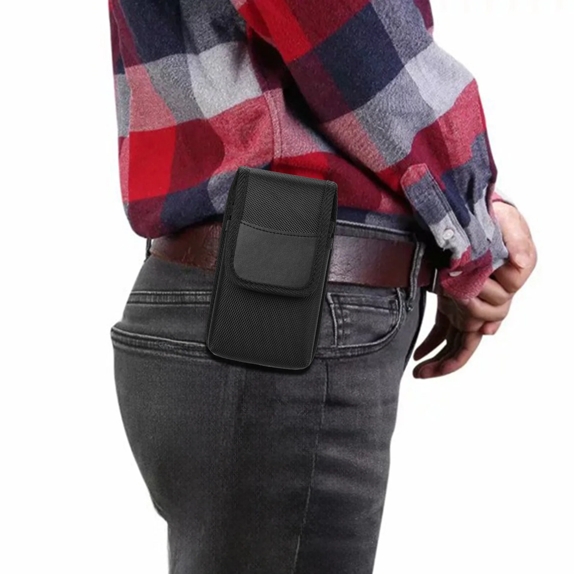 Sacoche Téléphone Universel Double Poche Nylon 7.5 Pouces Pochette Ceinture Hommes - Goldfox 14 Sacoche Téléphone Universel Double Poche Nylon 7.5 Pouces Pochette Ceinture Hommes - Goldfox – Image 15