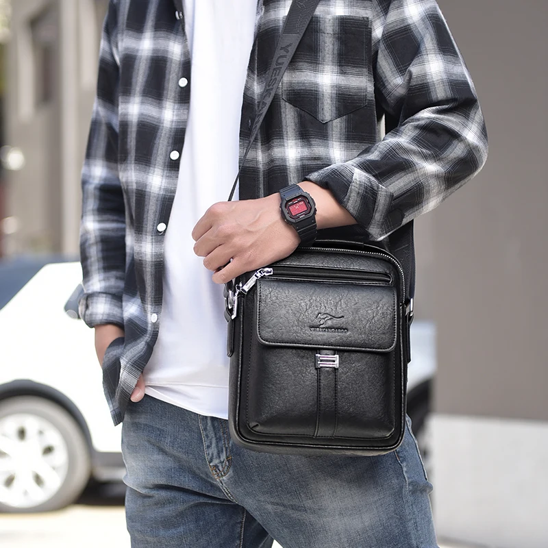 Sacoche Homme Cuir - Yueskangaroo™ 7 Sacoche Homme Cuir - Yueskangaroo™ – Image 7