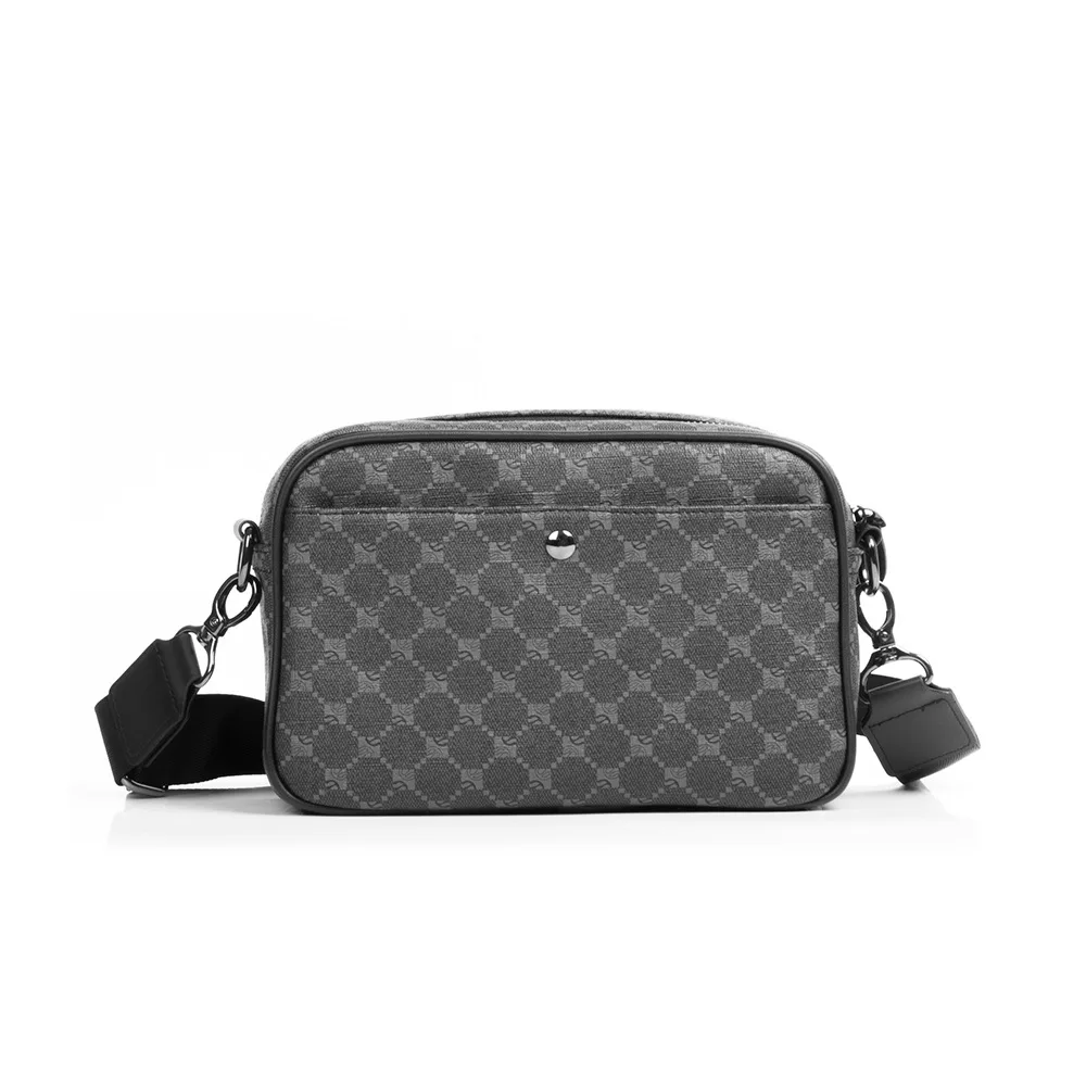 Sacoche Luxe Homme à Carreaux OO – Cuir PU Haut de Gamme 4 Sacoche Luxe Homme à Carreaux OO – Cuir PU Haut de Gamme – Image 4