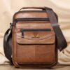 Sacoche Cuir Homme Grande Capacité, 30 cm et Trois Coloris, vue principale