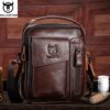 Sacoche Cuir Homme Multipoches, Cuir Véritable Doublé Cuir, vue principale