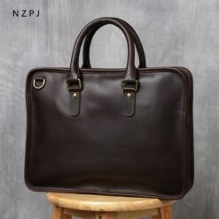 Sacoche Cuir Homme Ordinateur 14 Pouces, Vachette Pleine Fleur, vue principale