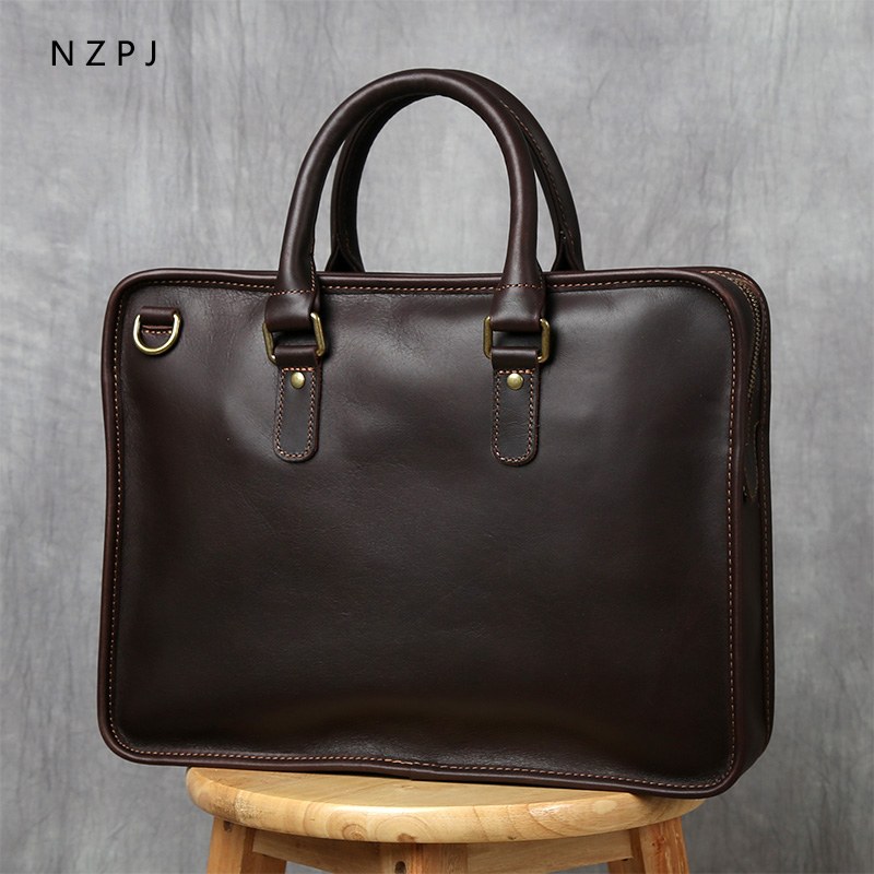 Sacoche Cuir Homme Ordinateur 14 Pouces, Vachette Pleine Fleur 1 Sacoche Cuir Homme Ordinateur 14 Pouces, Vachette Pleine Fleur, vue principale