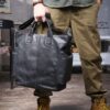Sacoche Cuir Homme Ordinateur 15 Pouces, Trois Portés