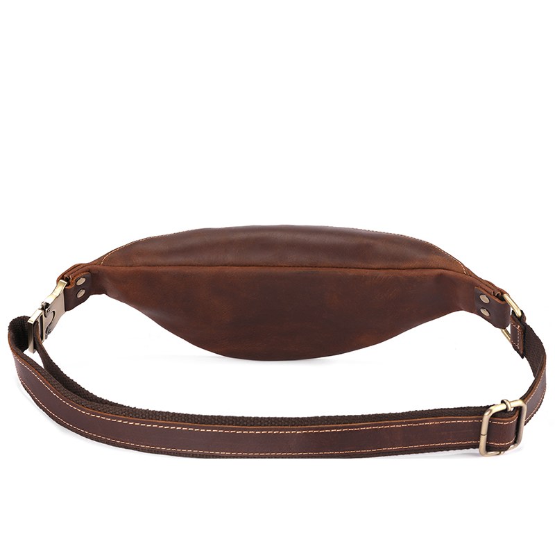 Sacoche Ceinture Cuir Homme Crazy Horse, Portée Taille ou Buste 2 Borsello da Cintura in Pelle Uomo Crazy Horse, da Indossare in Vita o sul Busto - immagine 2